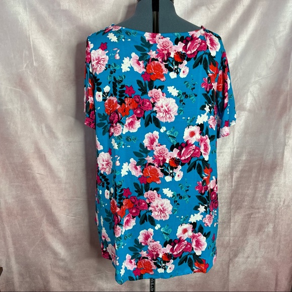 Torrid Rayon Slub Button-Front Flutter Sleeve Top Size 4X NWT - Picture 4 of 15